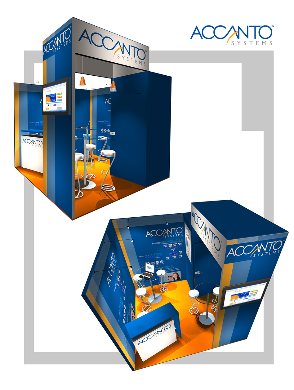 Accanto Systems Booth Graphics by Moving Pixels Creative - Colorado Graphic Design and Web Design