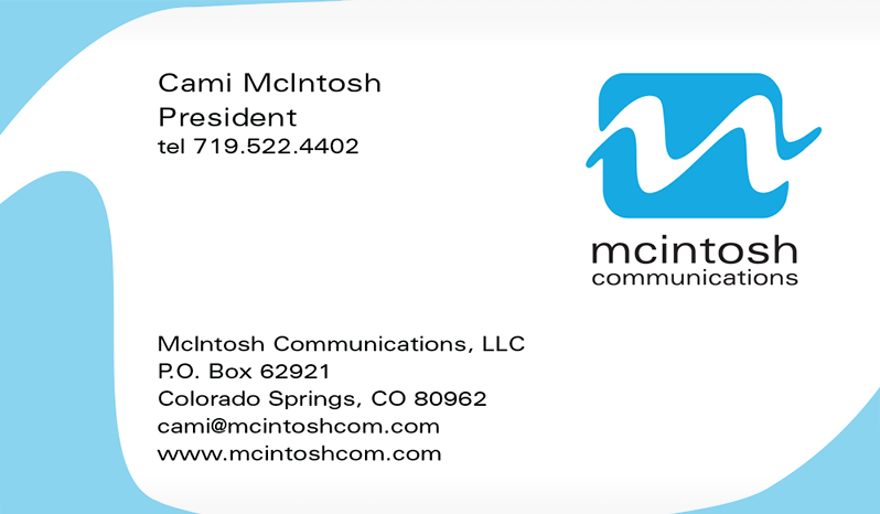McIntosh Communications Business Card